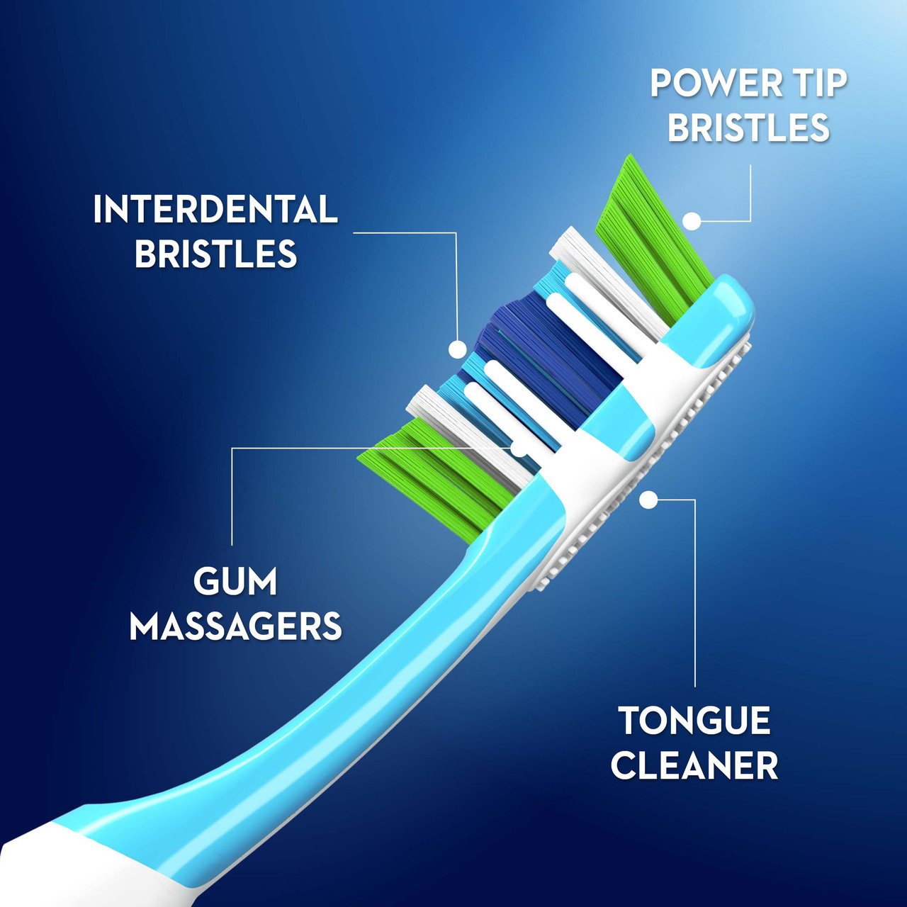 ویژگی های مسواک دستی جدید اورال بی COMPLETE 5 WAY CLEAN